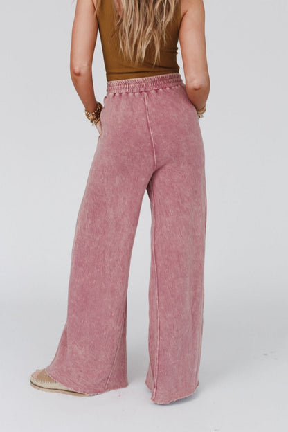 Relaxing Robin Wide Leg Pant - New Mauve
