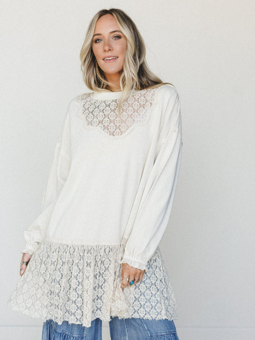 Spring Lily Tunic - Ecru