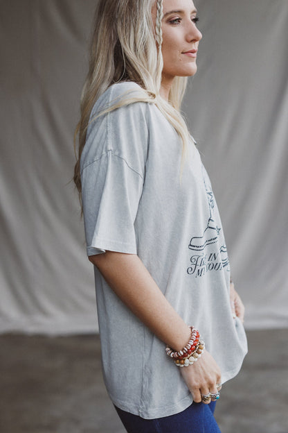 Soul On Fire Graphic Tee - Slate