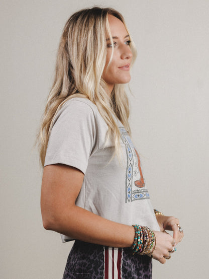 Vintage Lovers Boots Tee - Stone
