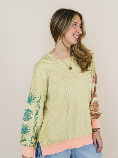 South Beach Sands Hoodie Pullover - Pear