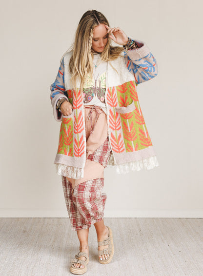 Winged Bloom Top - Beige