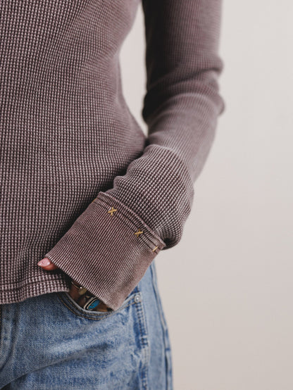 Eclectically Cool Long Sleeve Top - Mocha Mousse
