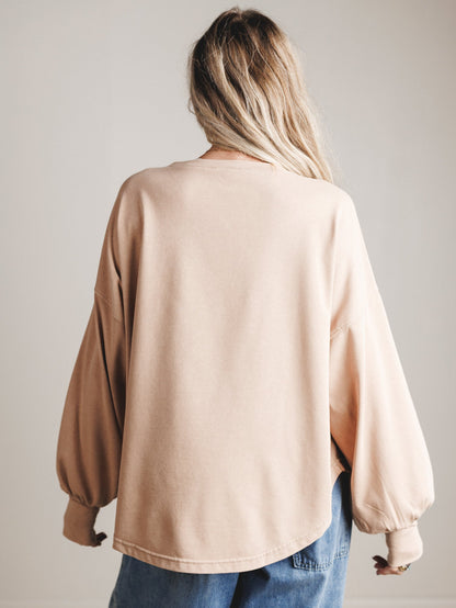 Astral Wild Animal Star Patchwork Top - Camel