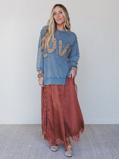 Love Wild Top - Denim