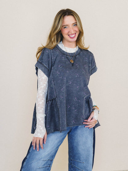Favorite Floral Tee - Black