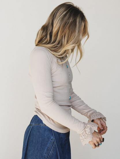 Days of Love Long Sleeve Tee
 - Tan