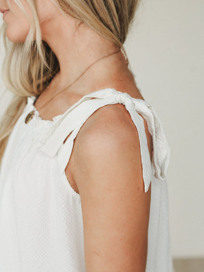 Sunrise Ruffle Tunic - Ivory