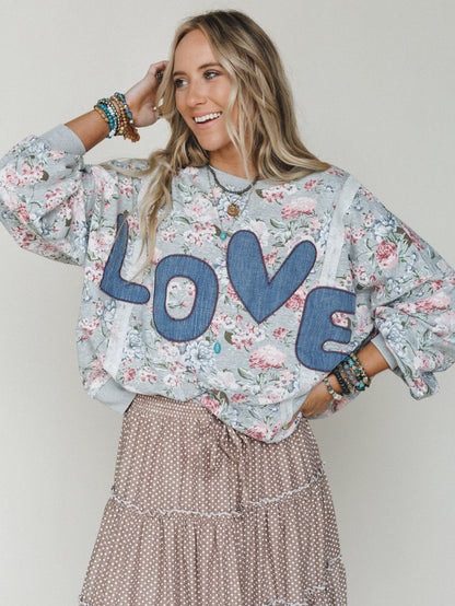 All About Love Pullover - Heather Gray