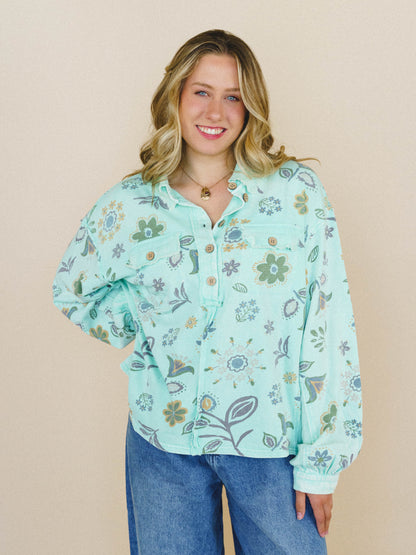 Nature Lover Top - Mint