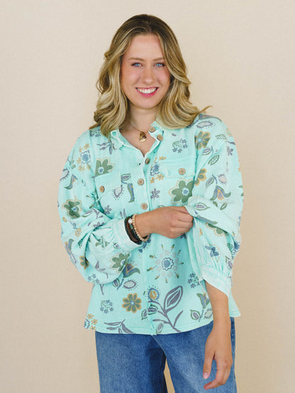 Nature Lover Top - Mint