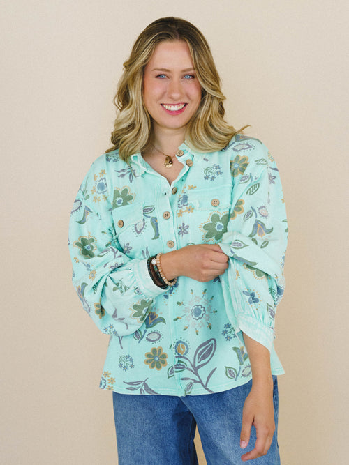 Nature Lover Top - Mint