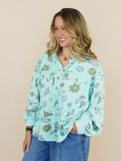 Nature Lover Top - Mint