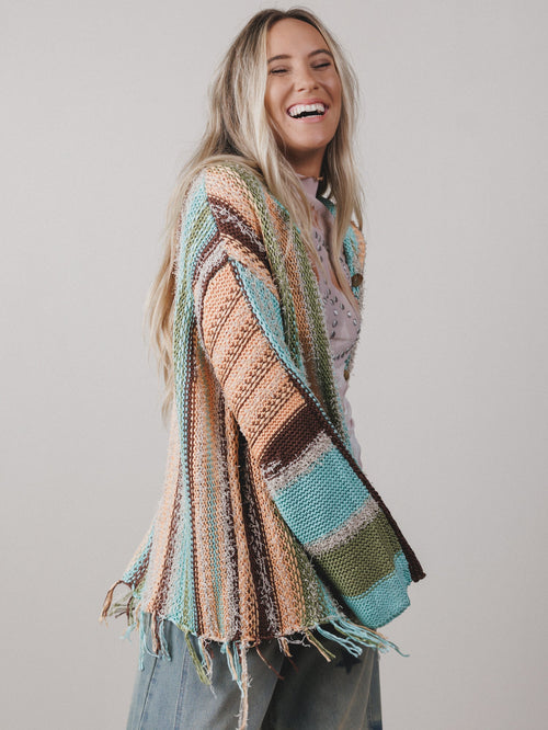 Baja Breeze Sweater - Peach