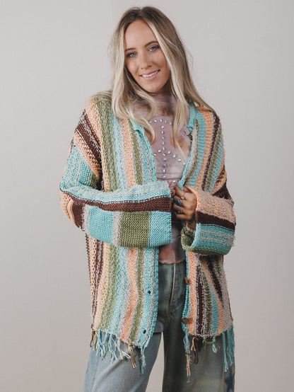 Baja Breeze Sweater - Peach