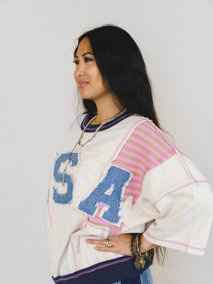 Land Of Dreams Tee - Natural Pink