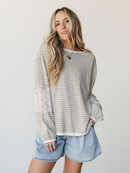 Shelby Long Sleeve Top - Grey