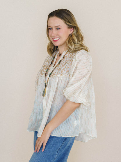 Florence Blouse - Ivory