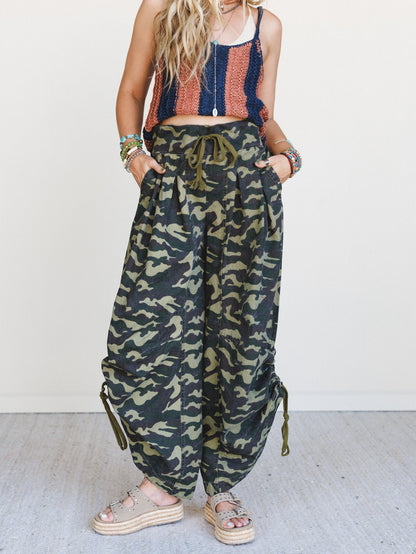 Field Trip Camo Pants - Green Multi
