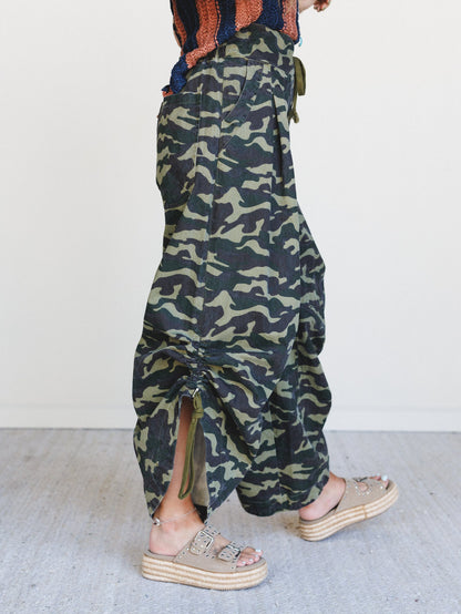 Field Trip Camo Pants - Green Multi