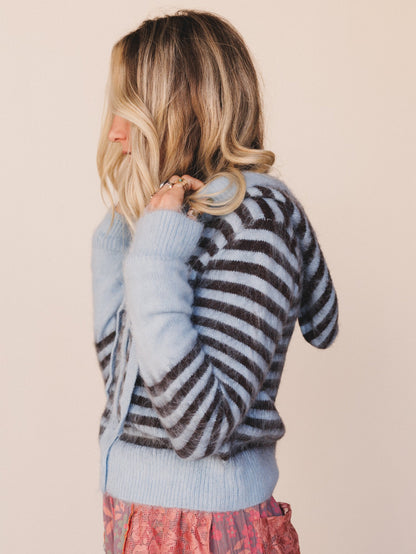 Driftline Striped Sweater - Blue