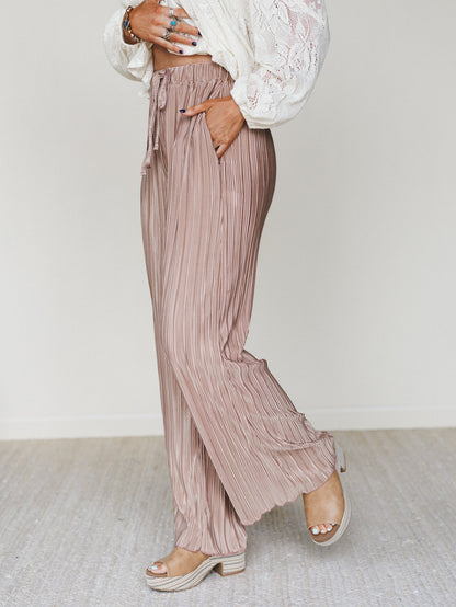 The Nest Nightingale Wide Leg Pants - Taupe