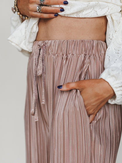 The Nest Nightingale Wide Leg Pants - Taupe