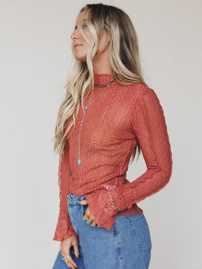 Western Star Top - Rust