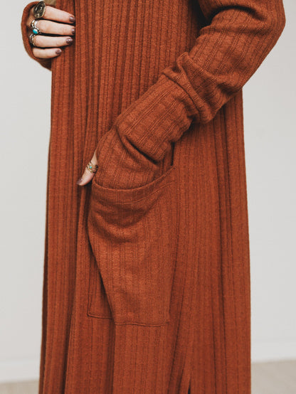 The Nest Finishing Touch Duster Cardigan - Caramel