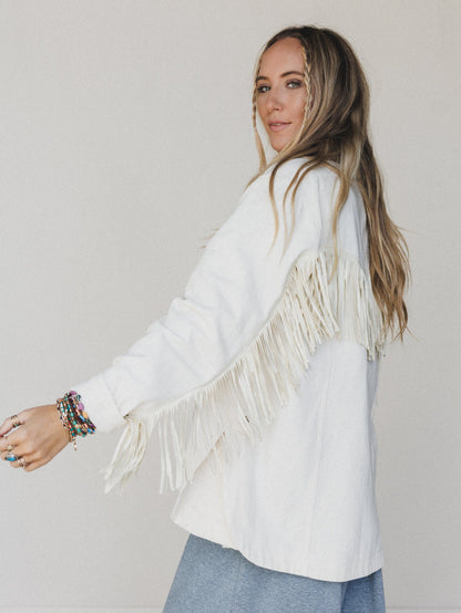 Jackson Hole Button Down Jacket - White