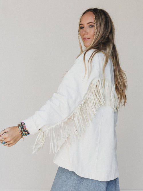 Jackson Hole Button Down Jacket - White