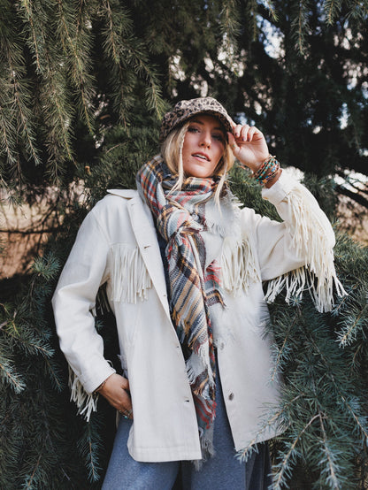 Jackson Hole Button Down Jacket - White