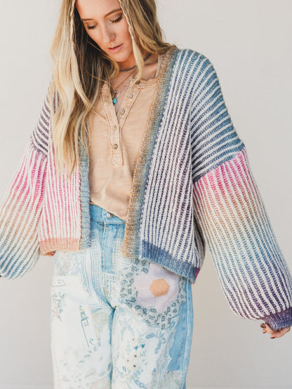Rainbow Dreaming Cardigan  - Rainbow