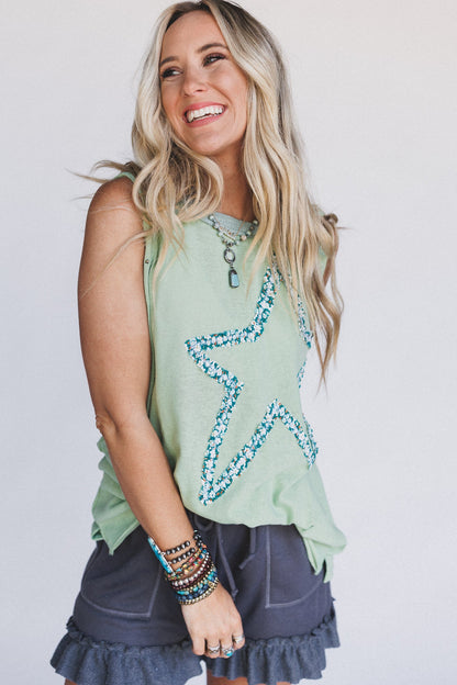 Star Gazer Tunic - Matcha