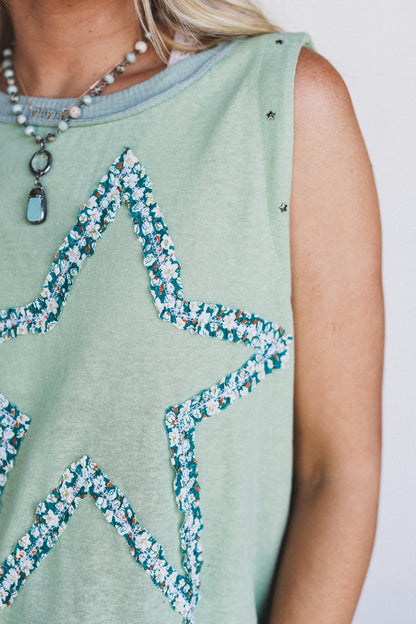 Star Gazer Tunic - Matcha