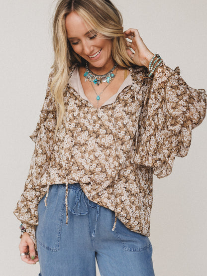 Amber Harvest Top - Olive