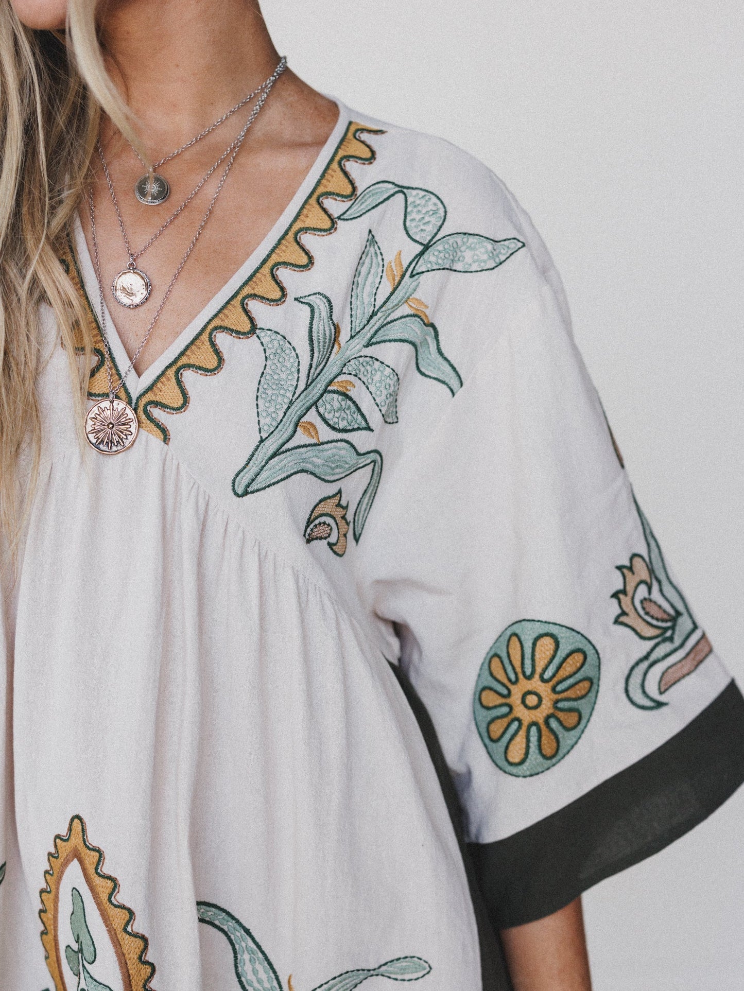 Chateau Chic Babydoll Tunic Dress - Sage