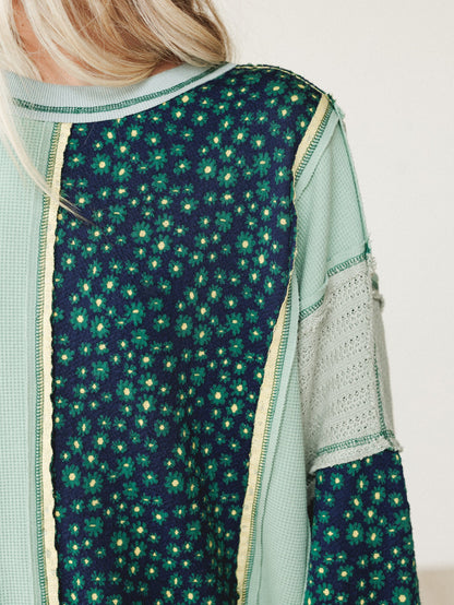 Mixed Harmony Top - Green