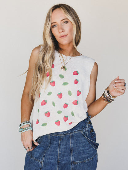 Strawberry Festival Tank - Natural