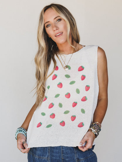 Strawberry Festival Tank - Natural