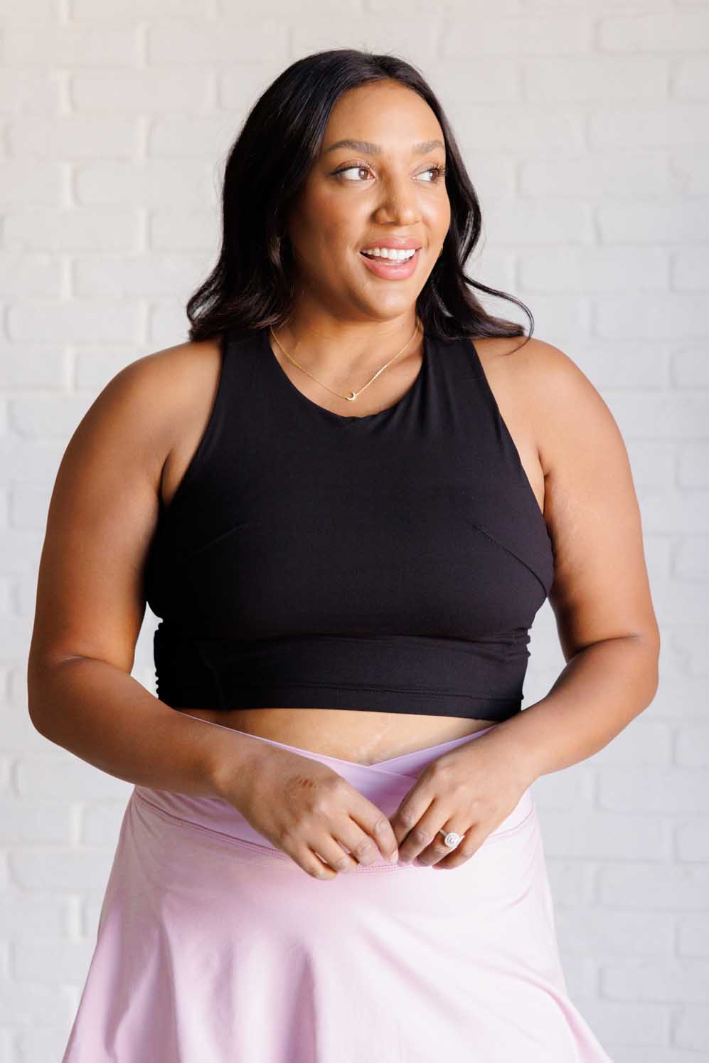Hazel Blues® |  Get Moving Racer Back Crop Tank