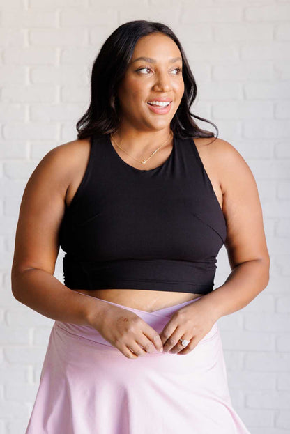 Hazel Blues® |  Get Moving Racer Back Crop Tank
