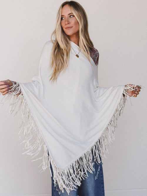 Dream Catcher Poncho - Vanilla