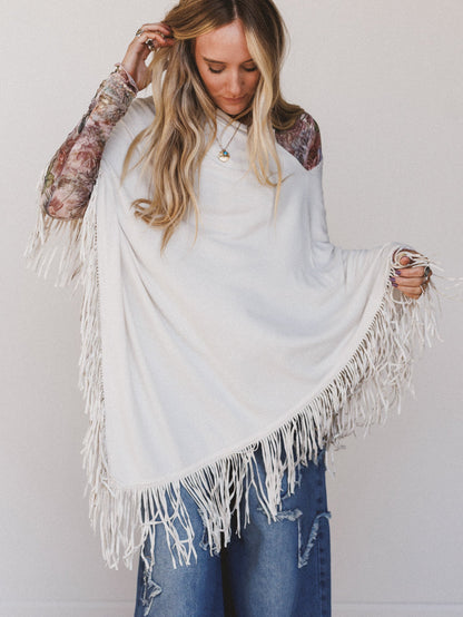 Dream Catcher Poncho - Vanilla