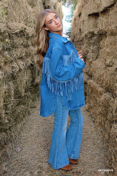 Jackson Hole Button Down Jacket - Denim