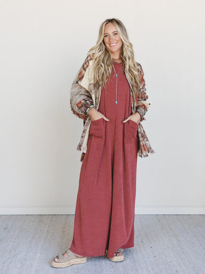 The Nest Moon Glow Jumpsuit - Rust