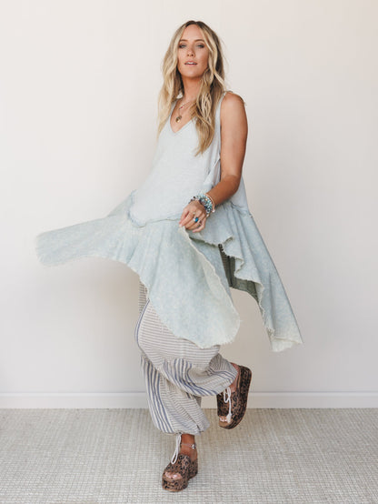 Bloom Basket Top - Blue