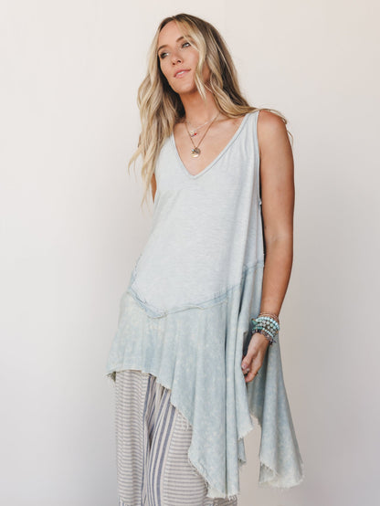 Bloom Basket Top - Blue