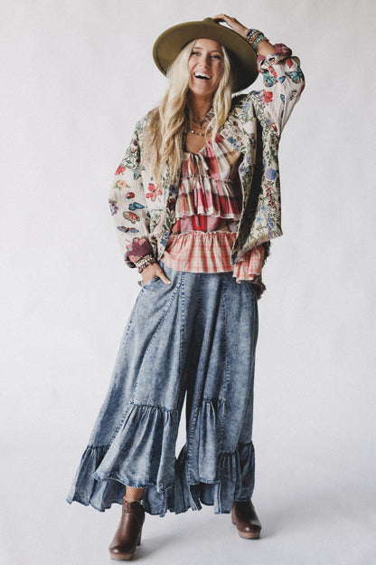 Coastal Dreams Wide Leg Pants - Denim