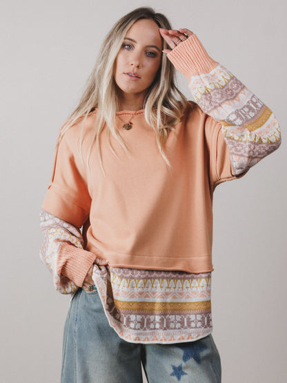Moon Fern Top - Peach